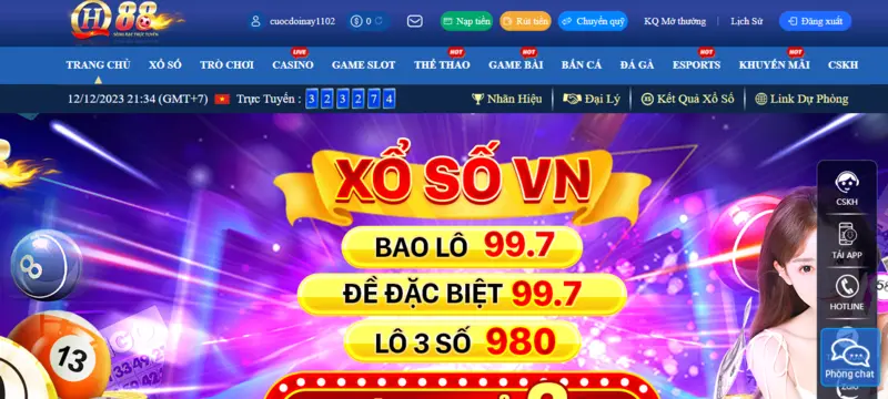 Truy cập trang chủ để Tải App Qh88