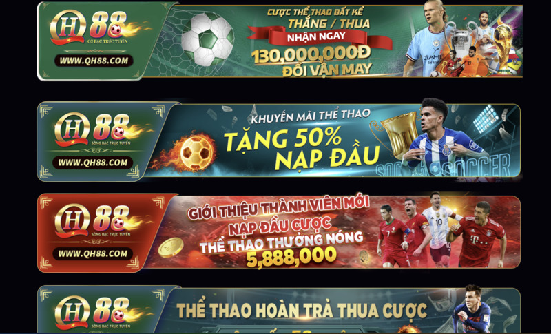 Các chương trình khuyến mãi khủng tại QH88 Casino