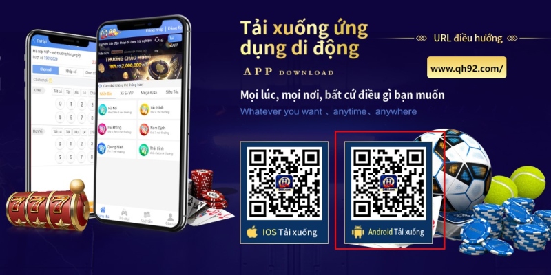 Quét mã QR tải app cho Android