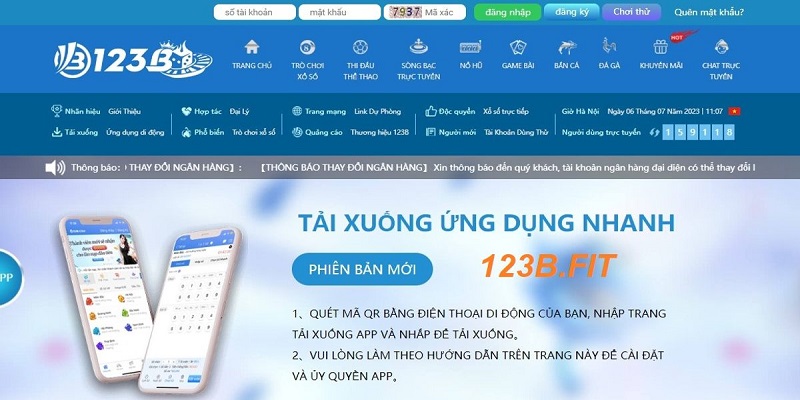 Chi tiết bước đăng nhập 123b trên các thiết bị