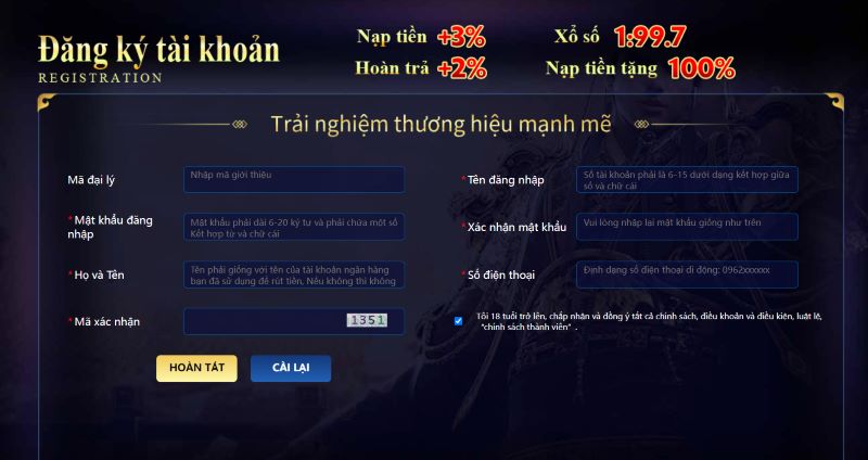 Hướng Dẫn QH88 Đăng Ký, Đăng Nhập Tài Khoản Game